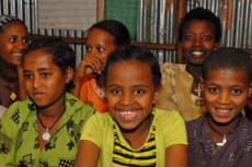 image of Ethiopian girls smiling