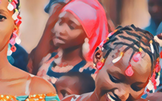 FGM data hub – Population Council stylized image of girls