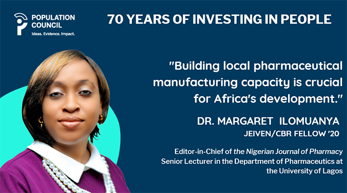 Dr Margaret Ilomuanya, Jeiven CBR Fellow 2020