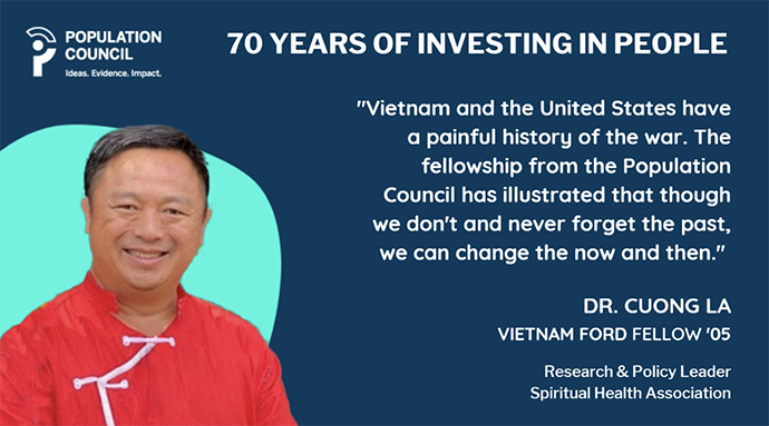 Dr Cuong La, Vietnam Ford Fellow 2005 Ideas. Evidence. Impact.