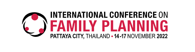 Banner for International Conference on Family Planning 2022 Ideas. Evidence. Impact.