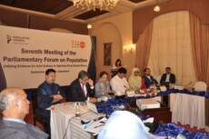 Panelists for Seventh Meeting of the Parliamentary Forum on Population