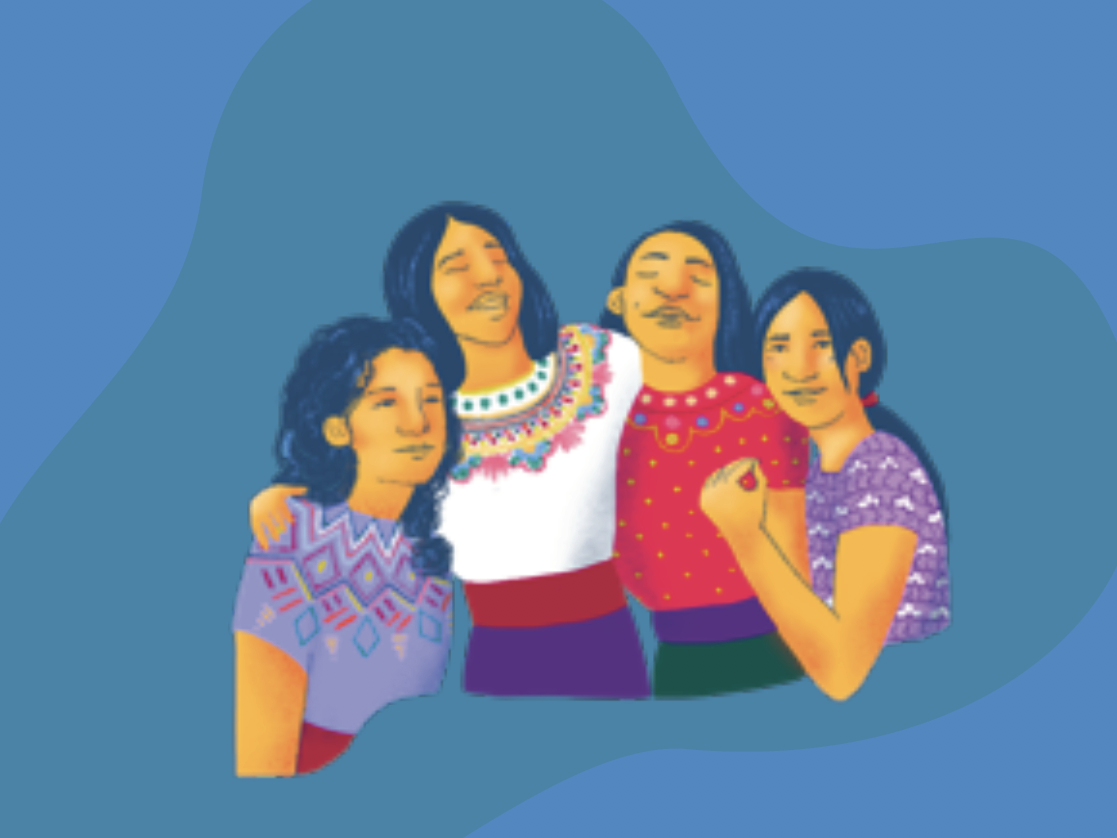 HTF Guatemala – Population Council decorative illustration of four girls