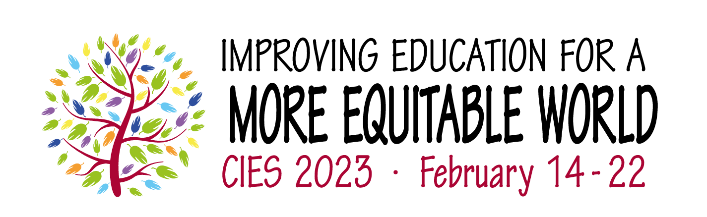 banner and logo for "Improving Education for a More Equitable World" CIES 2023 Ideas. Evidence. Impact.