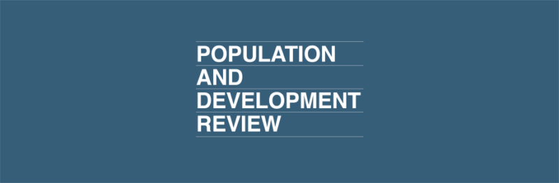 Applications open for new editors for Population and Development Review ...