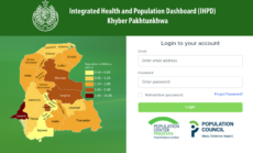 screenshot of the Integrated Health and Population Dashboard