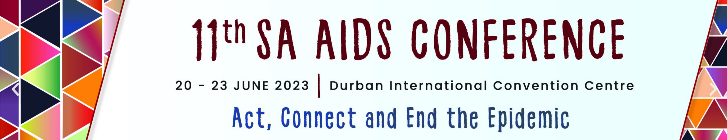 logo for 11th SA AIDS Conference 2023 Ideas. Evidence. Impact.