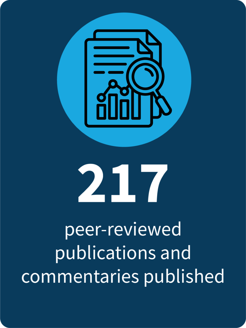 217 peer-reviewed publications and commentaries