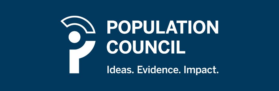 Population Council logo on a blue background