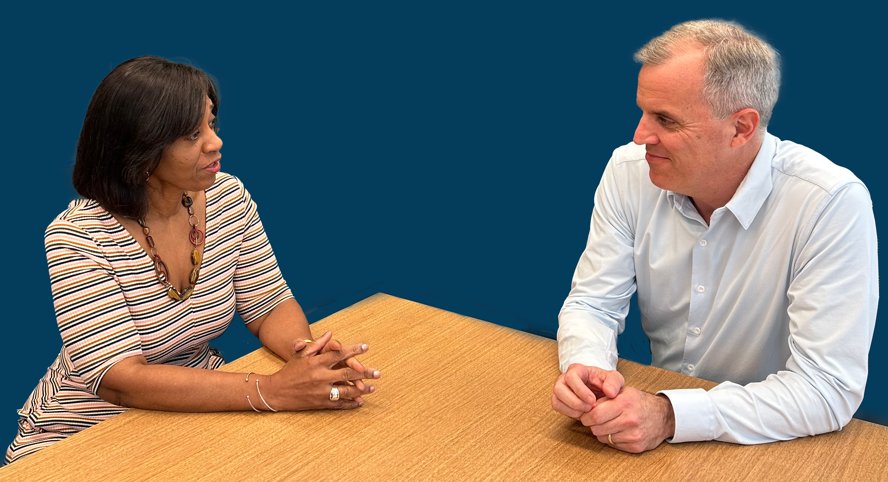 The Pop Council's Co-Presidents, Patricia C. Vaughan and James Sailer.