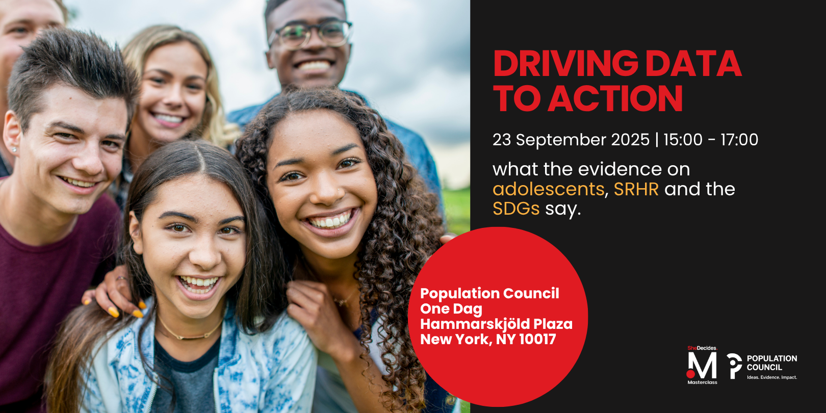 Diverse group of smiling youth